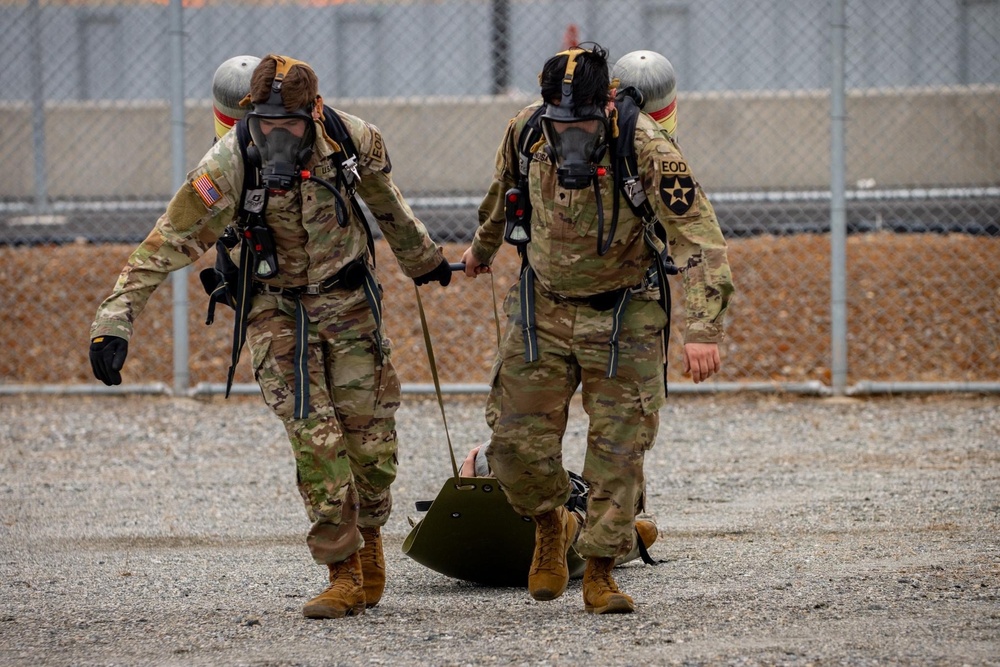 Explosive Ordnance Disposal techs help people out of flooded vehicle in New Jersey