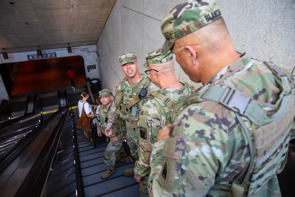 Guard Leaders Engage Service Members of D.C. Safe and Beautiful Task Force