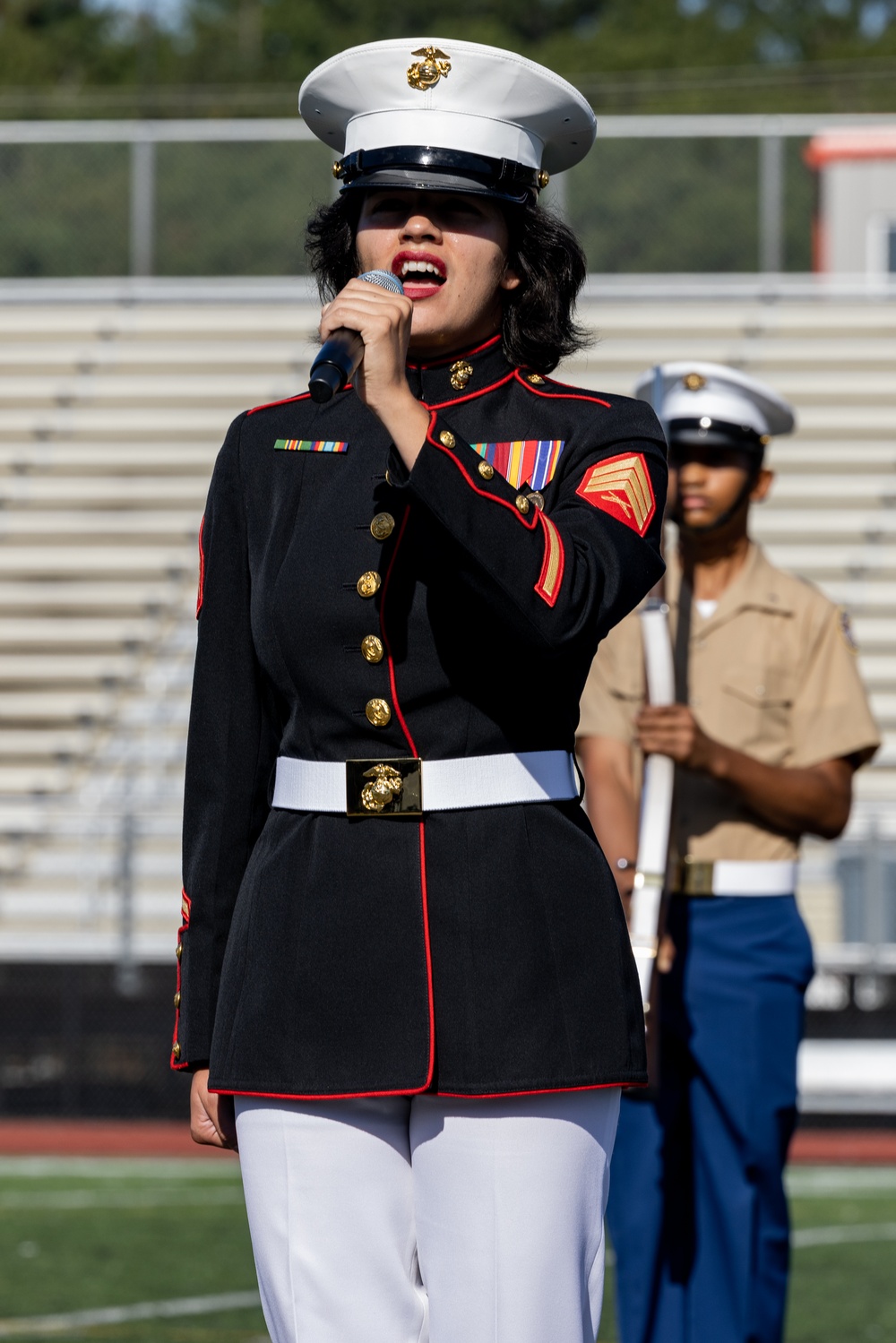 Marine Week Boston 2025: Quantico Marine Band performs at Lynn English High School