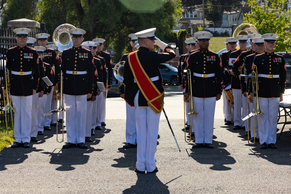 Marine Week Boston 2025: Quantico Marine Band performs at Lynn English High School