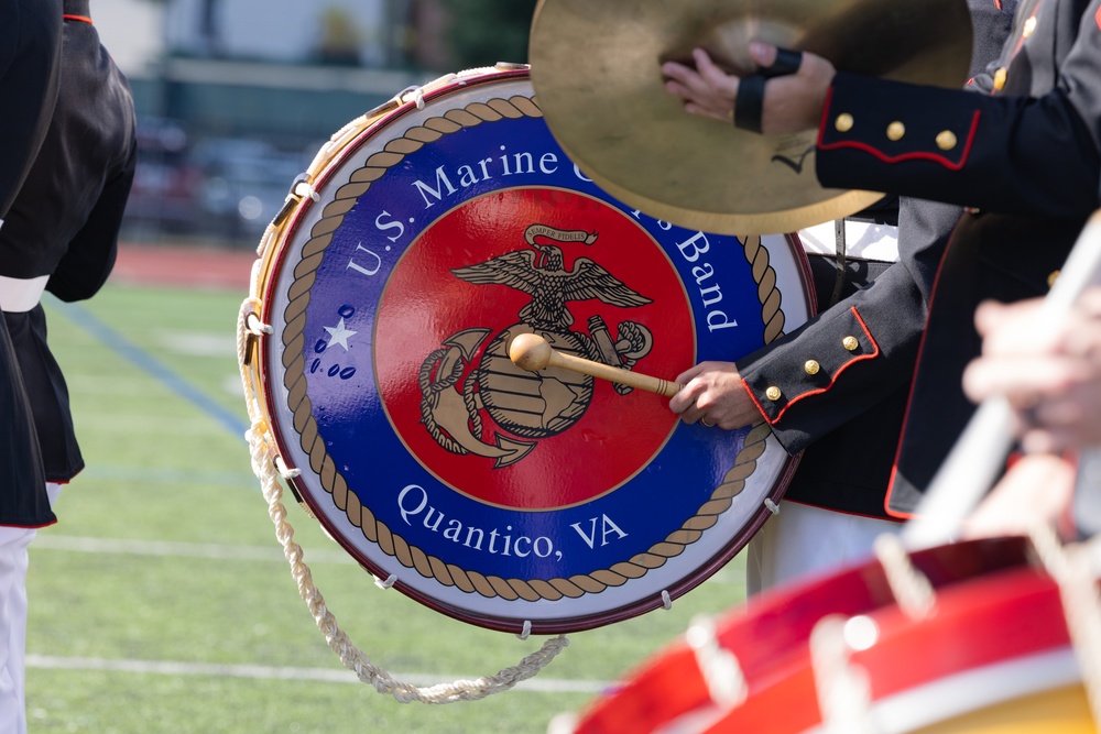 Marine Week Boston 2025: Quantico Marine Band performs at Lynn English High School