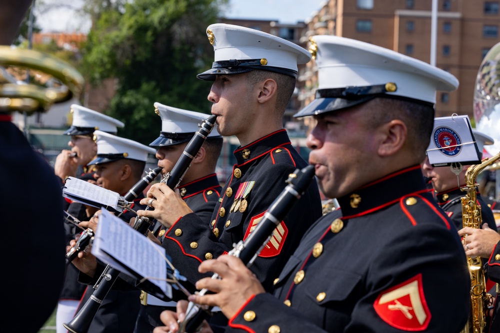 Marine Week Boston 2025: Quantico Marine Band performs at Lynn English High School