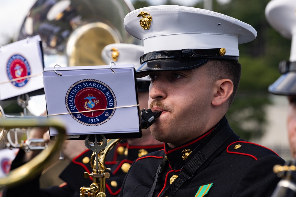Marine Week Boston 2025: Quantico Marine Band performs at Lynn English High School