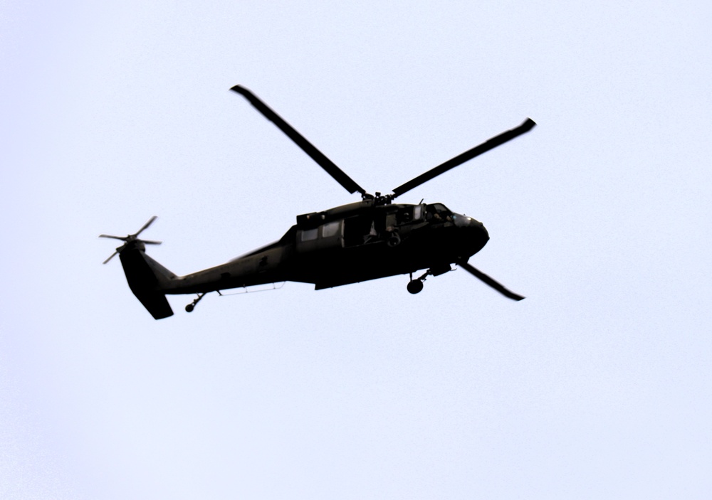 Fort Knox Black Hawks, Chinooks support 78th Training Division CSTX 78-25-02 at Fort McCoy
