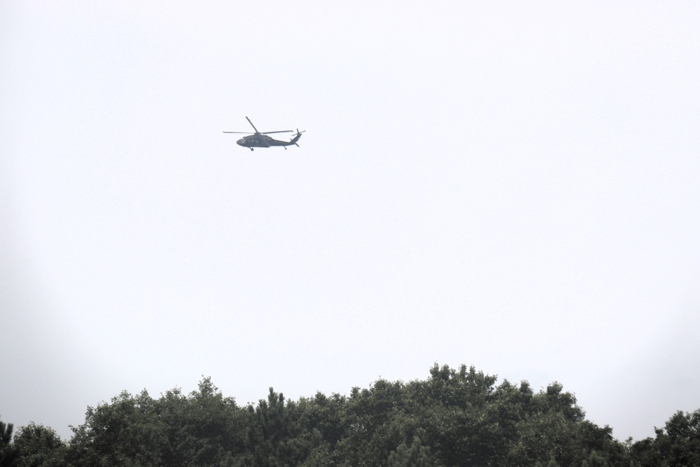 Fort Knox Black Hawks, Chinooks support 78th Training Division CSTX 78-25-02 at Fort McCoy