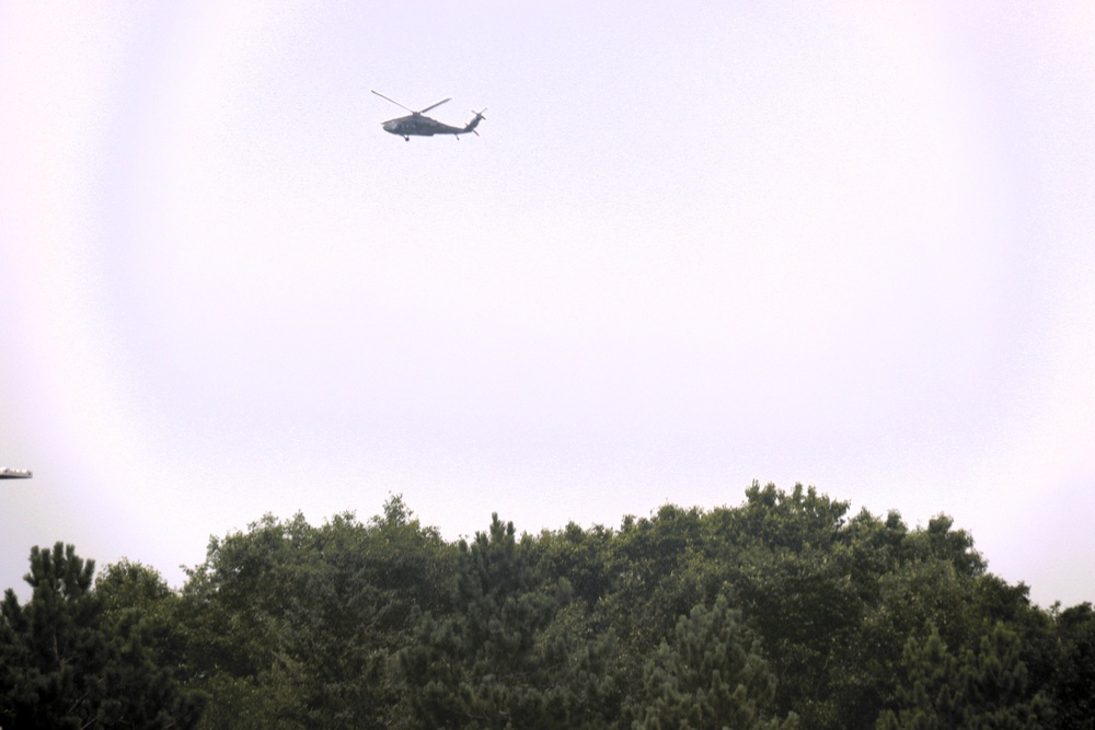 Fort Knox Black Hawks, Chinooks support 78th Training Division CSTX 78-25-02 at Fort McCoy