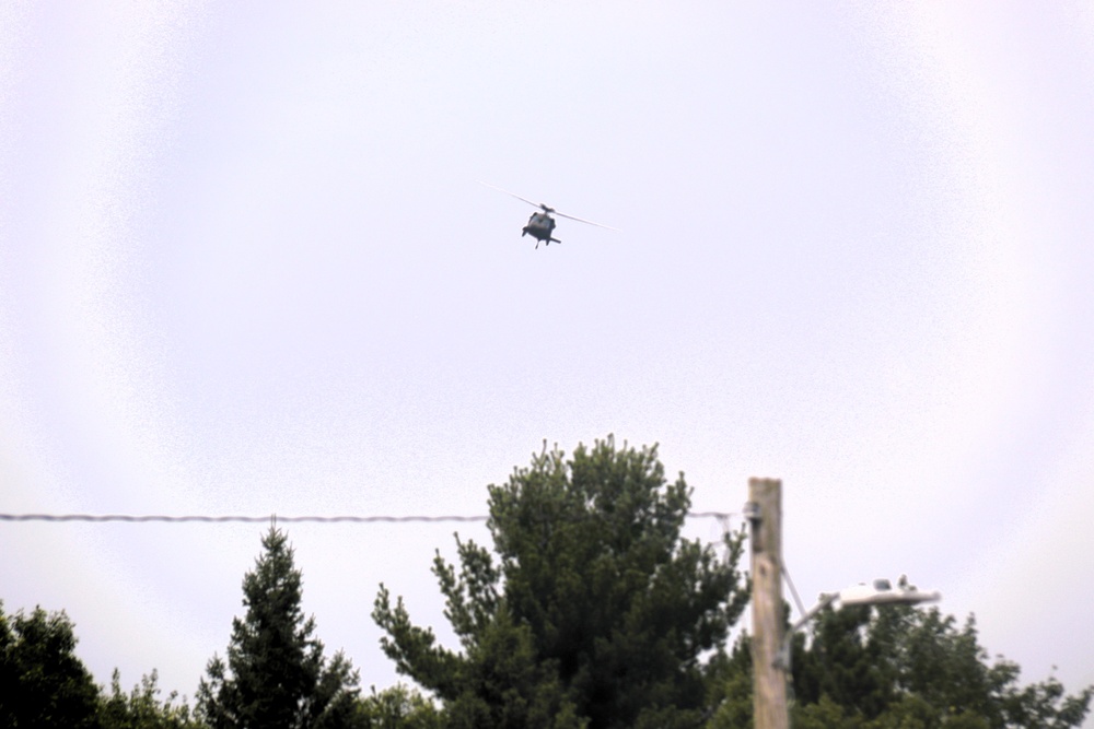 Fort Knox Black Hawks, Chinooks support 78th Training Division CSTX 78-25-02 at Fort McCoy