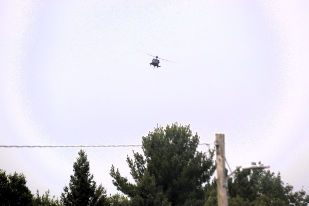 Fort Knox Black Hawks, Chinooks support 78th Training Division CSTX 78-25-02 at Fort McCoy