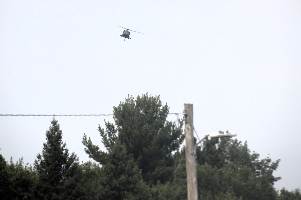 Fort Knox Black Hawks, Chinooks support 78th Training Division CSTX 78-25-02 at Fort McCoy