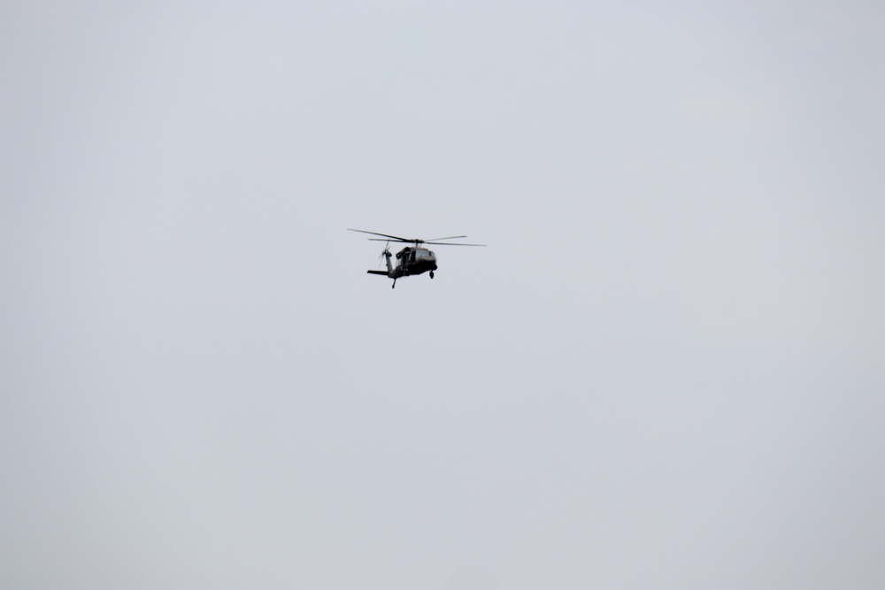 Fort Knox Black Hawks, Chinooks support 78th Training Division CSTX 78-25-02 at Fort McCoy