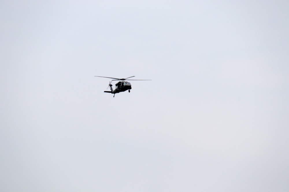 Fort Knox Black Hawks, Chinooks support 78th Training Division CSTX 78-25-02 at Fort McCoy