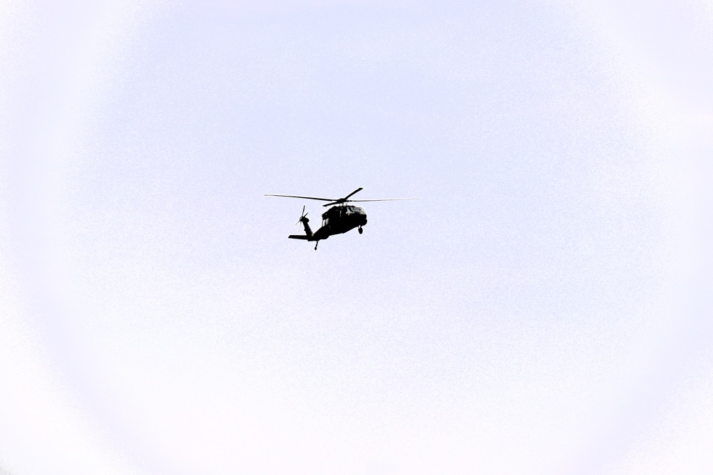 Fort Knox Black Hawks, Chinooks support 78th Training Division CSTX 78-25-02 at Fort McCoy