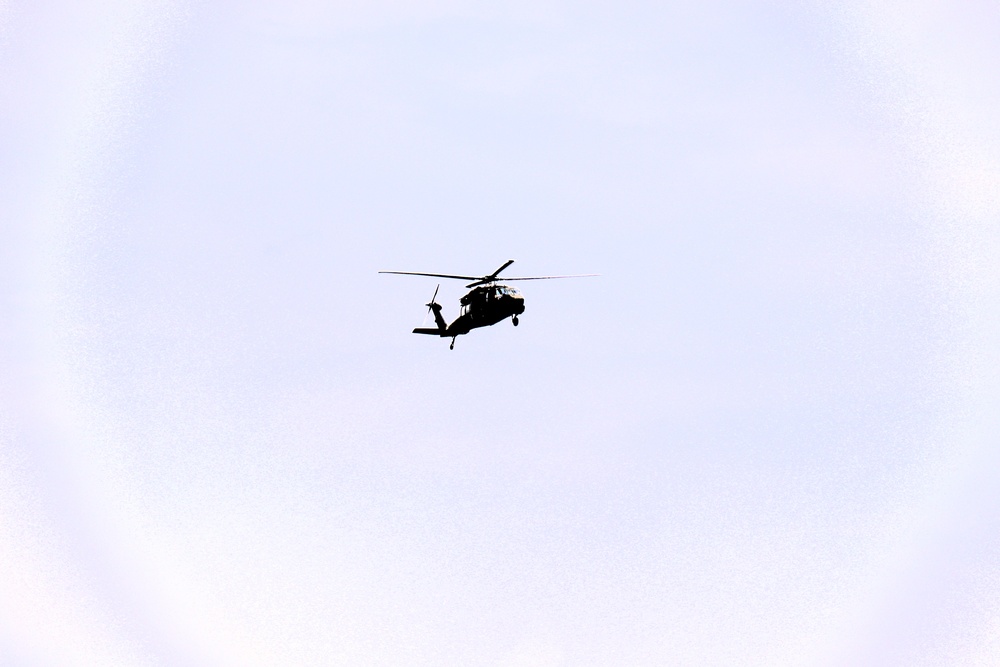 Fort Knox Black Hawks, Chinooks support 78th Training Division CSTX 78-25-02 at Fort McCoy