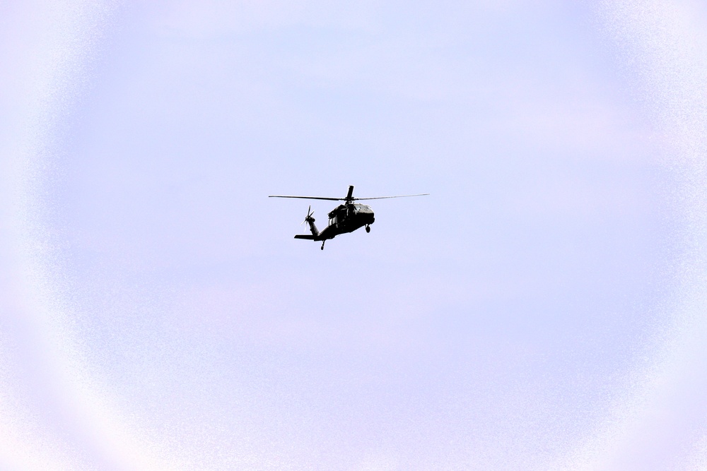Fort Knox Black Hawks, Chinooks support 78th Training Division CSTX 78-25-02 at Fort McCoy