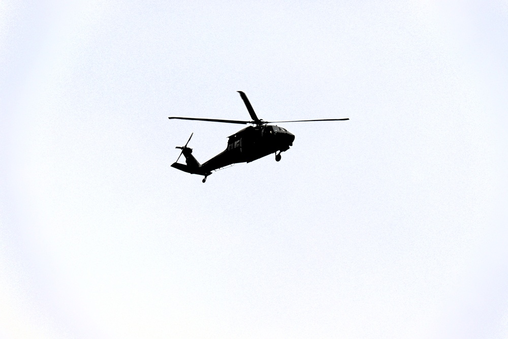 Fort Knox Black Hawks, Chinooks support 78th Training Division CSTX 78-25-02 at Fort McCoy