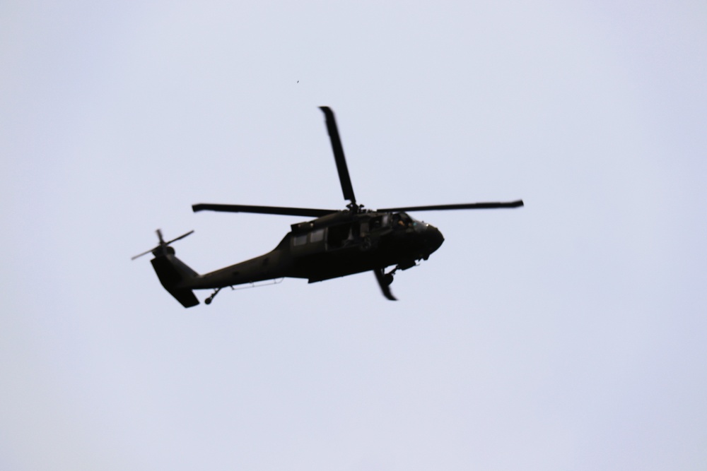 Fort Knox Black Hawks, Chinooks support 78th Training Division CSTX 78-25-02 at Fort McCoy