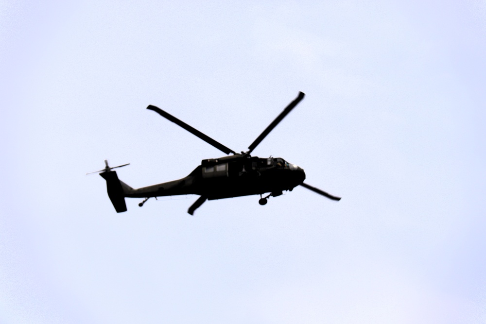 Fort Knox Black Hawks, Chinooks support 78th Training Division CSTX 78-25-02 at Fort McCoy