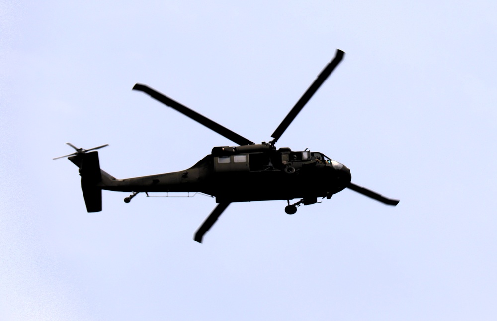 Fort Knox Black Hawks, Chinooks support 78th Training Division CSTX 78-25-02 at Fort McCoy