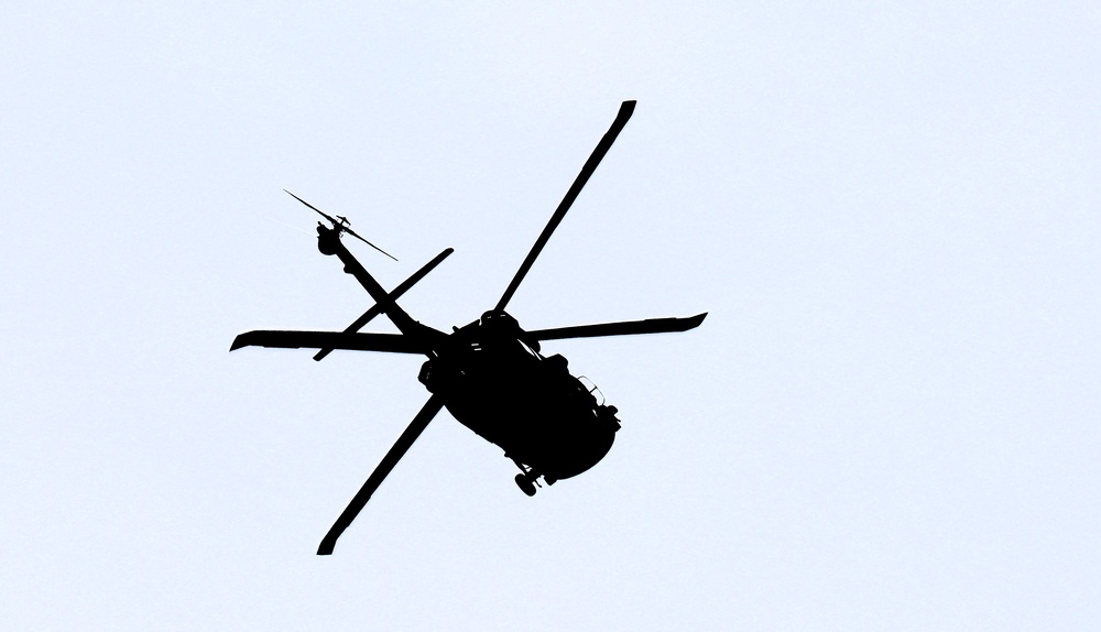 Fort Knox Black Hawks, Chinooks support 78th Training Division CSTX 78-25-02 at Fort McCoy
