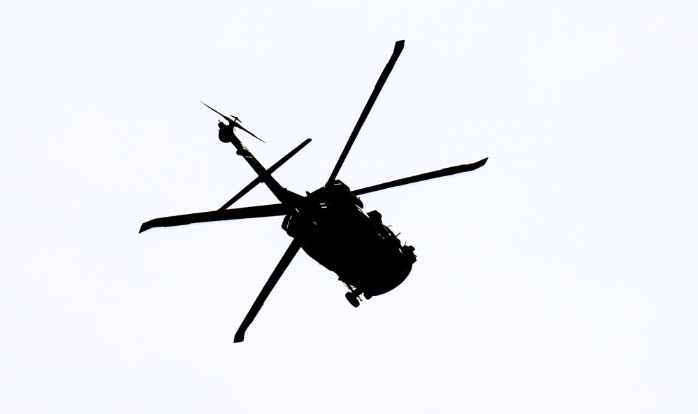 Fort Knox Black Hawks, Chinooks support 78th Training Division CSTX 78-25-02 at Fort McCoy