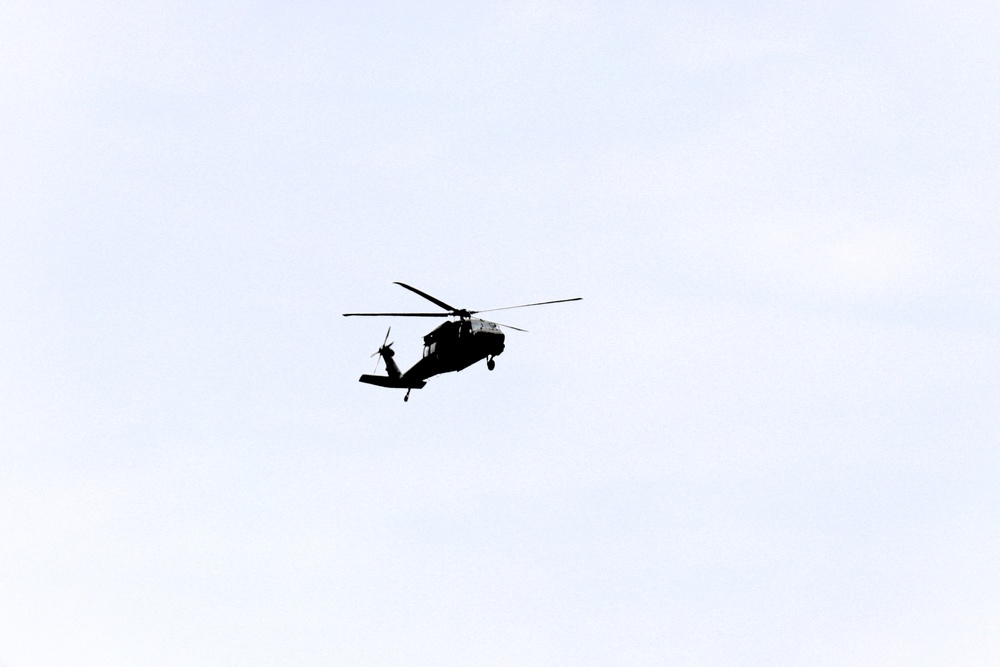 Fort Knox Black Hawks, Chinooks support 78th Training Division CSTX 78-25-02 at Fort McCoy
