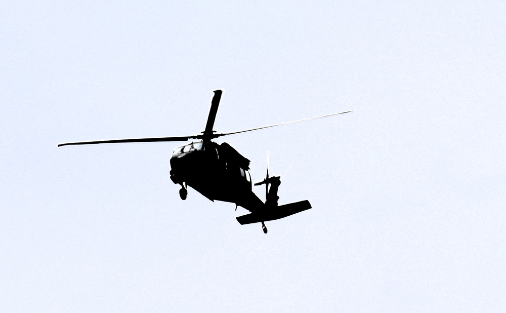 Fort Knox Black Hawks, Chinooks support 78th Training Division CSTX 78-25-02 at Fort McCoy