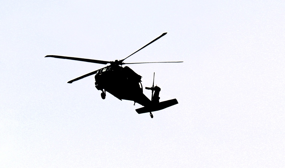 Fort Knox Black Hawks, Chinooks support 78th Training Division CSTX 78-25-02 at Fort McCoy