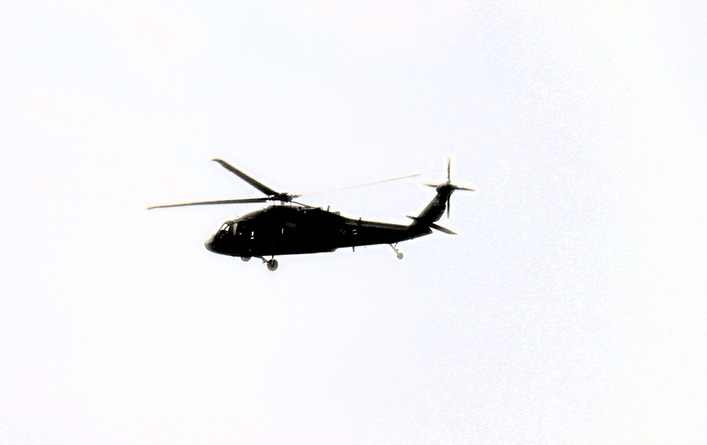 Fort Knox Black Hawks, Chinooks support 78th Training Division CSTX 78-25-02 at Fort McCoy