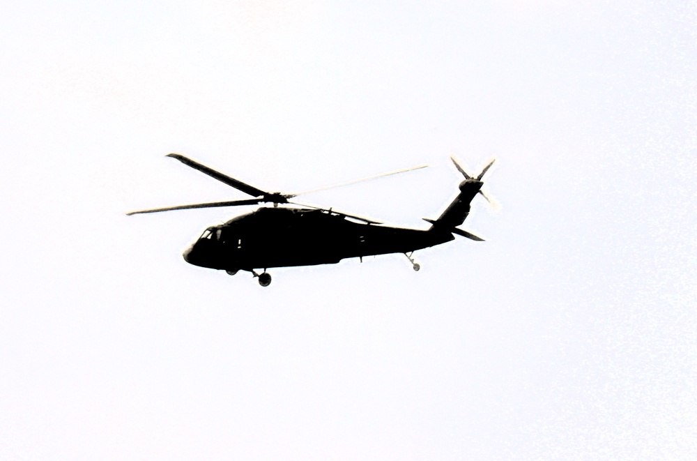 Fort Knox Black Hawks, Chinooks support 78th Training Division CSTX 78-25-02 at Fort McCoy