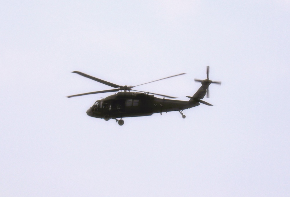 Fort Knox Black Hawks, Chinooks support 78th Training Division CSTX 78-25-02 at Fort McCoy