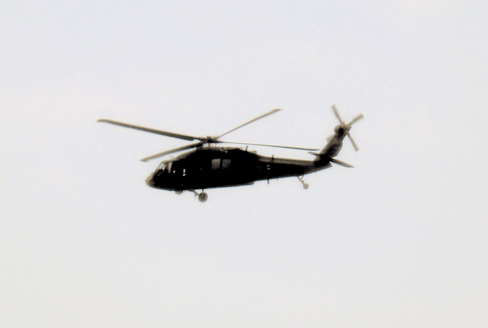 Fort Knox Black Hawks, Chinooks support 78th Training Division CSTX 78-25-02 at Fort McCoy