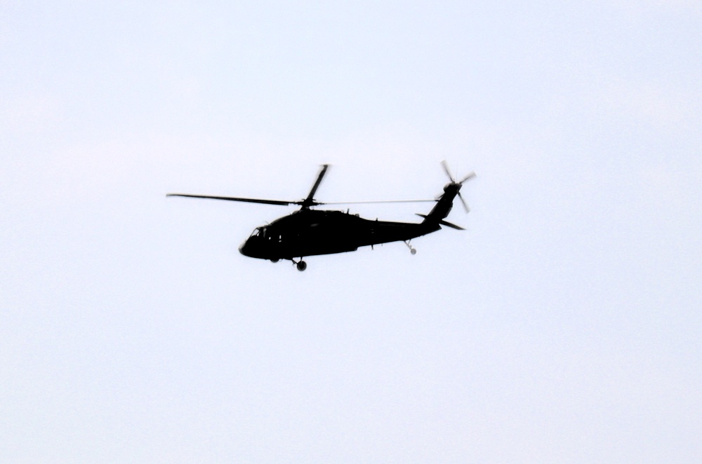 Fort Knox Black Hawks, Chinooks support 78th Training Division CSTX 78-25-02 at Fort McCoy