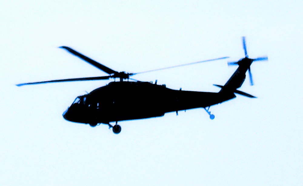Fort Knox Black Hawks, Chinooks support 78th Training Division CSTX 78-25-02 at Fort McCoy