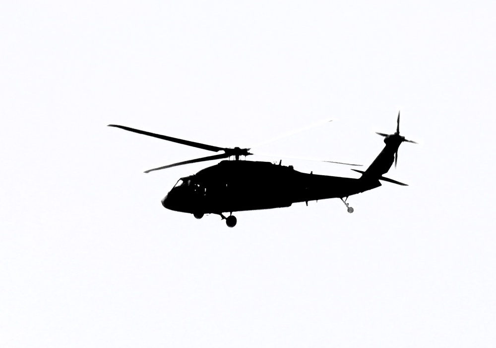 Fort Knox Black Hawks, Chinooks support 78th Training Division CSTX 78-25-02 at Fort McCoy