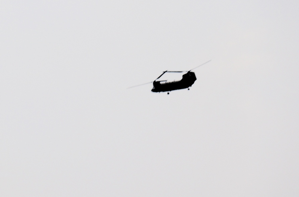 Fort Knox Black Hawks, Chinooks support 78th Training Division CSTX 78-25-02 at Fort McCoy