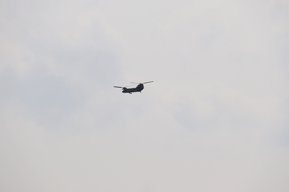 Fort Knox Black Hawks, Chinooks support 78th Training Division CSTX 78-25-02 at Fort McCoy