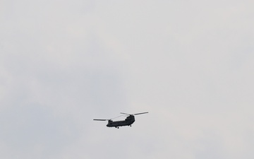 Fort Knox Black Hawks, Chinooks support 78th Training Division CSTX 78-25-02 at Fort McCoy
