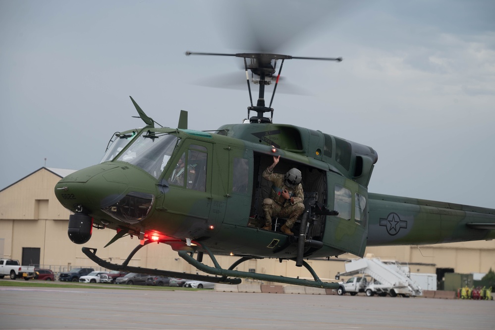 54HS provides support during a Tactical Response Force exercise at Minot AFB