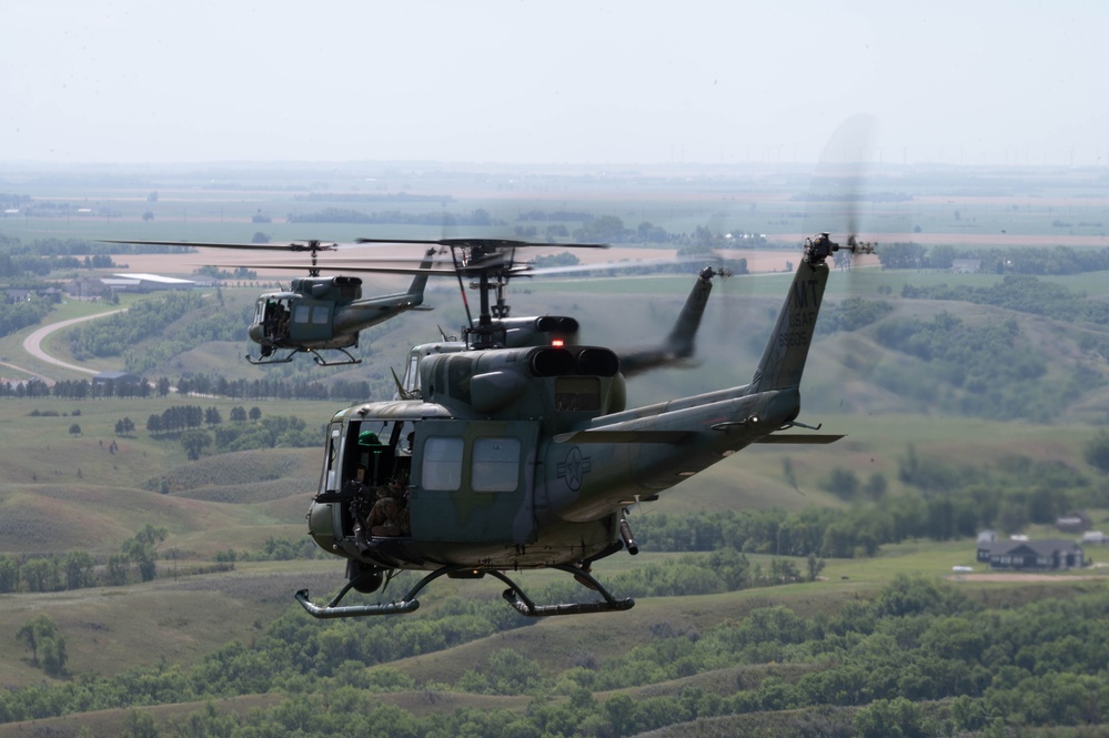 54HS provides support during a Tactical Response Force exercise at Minot AFB