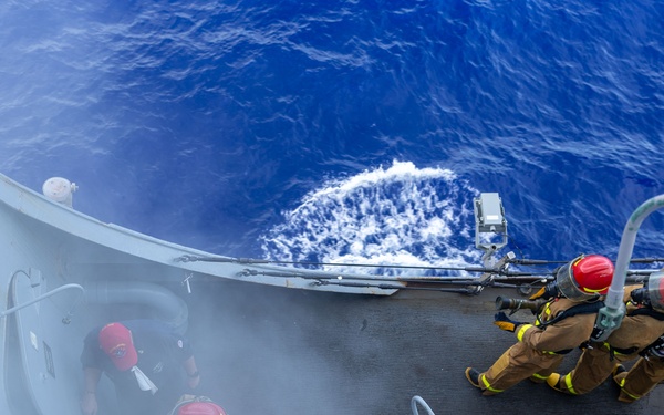 USS San Antonio (LPD 17) Conducts General Quarters Drills