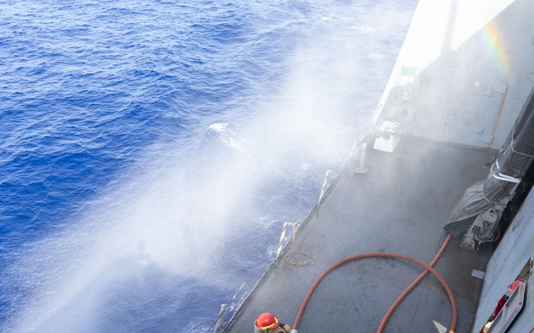 USS San Antonio (LPD 17) Conducts General Quarters Drills