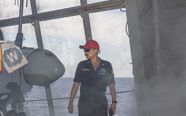 USS San Antonio (LPD 17) Conducts General Quarters Drills