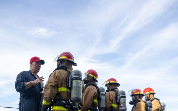 USS San Antonio (LPD 17) Conducts General Quarters Drills