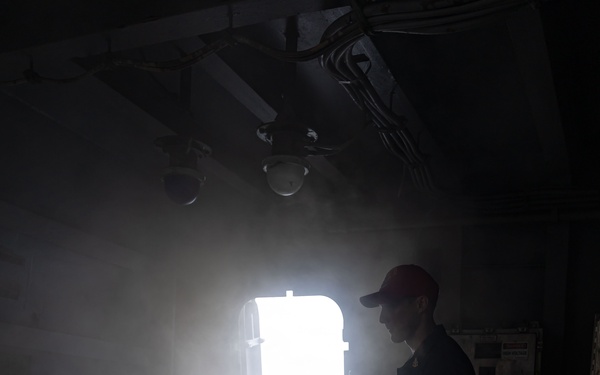 USS San Antonio (LPD 17) Conducts General Quarters Drills