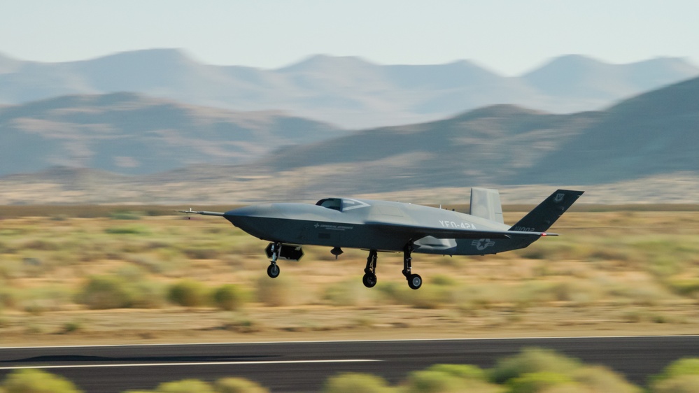 Collaborative Combat Aircraft, YFQ-42A takes to the air for flight testing