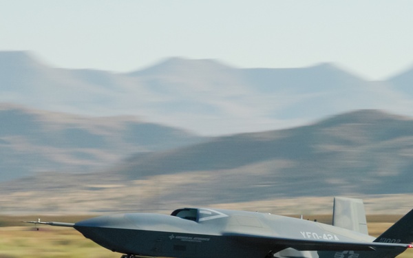 Collaborative Combat Aircraft, YFQ-42A takes to the air for flight testing