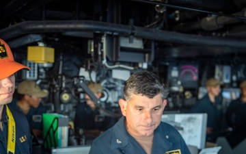 USS John P Murtha conducts live fire gunnery exercises