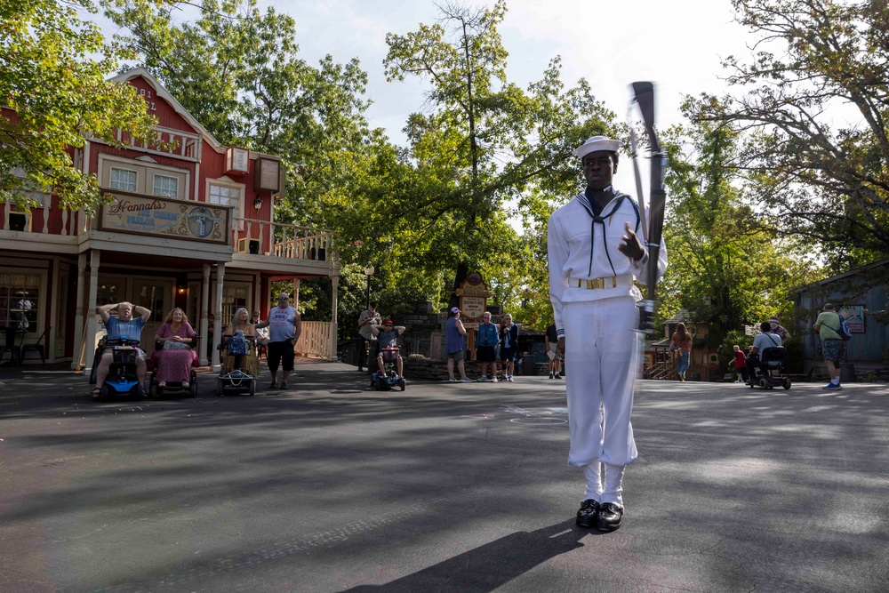 U.S. Navy Ceremonial Guard Performs at Silver Dollar City During Springfield-Branson Navy Week