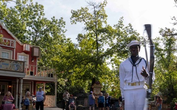 U.S. Navy Ceremonial Guard Performs at Silver Dollar City During Springfield-Branson Navy Week