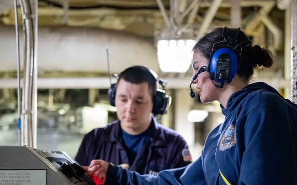 U.S. Coast Guard Cutter Healy conducts training in Bering Strait